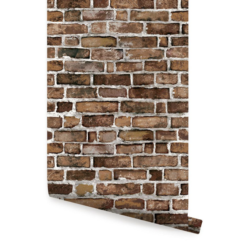 SimpleShapes Brick Peel and Stick Wallpaper Tile Wayfair
